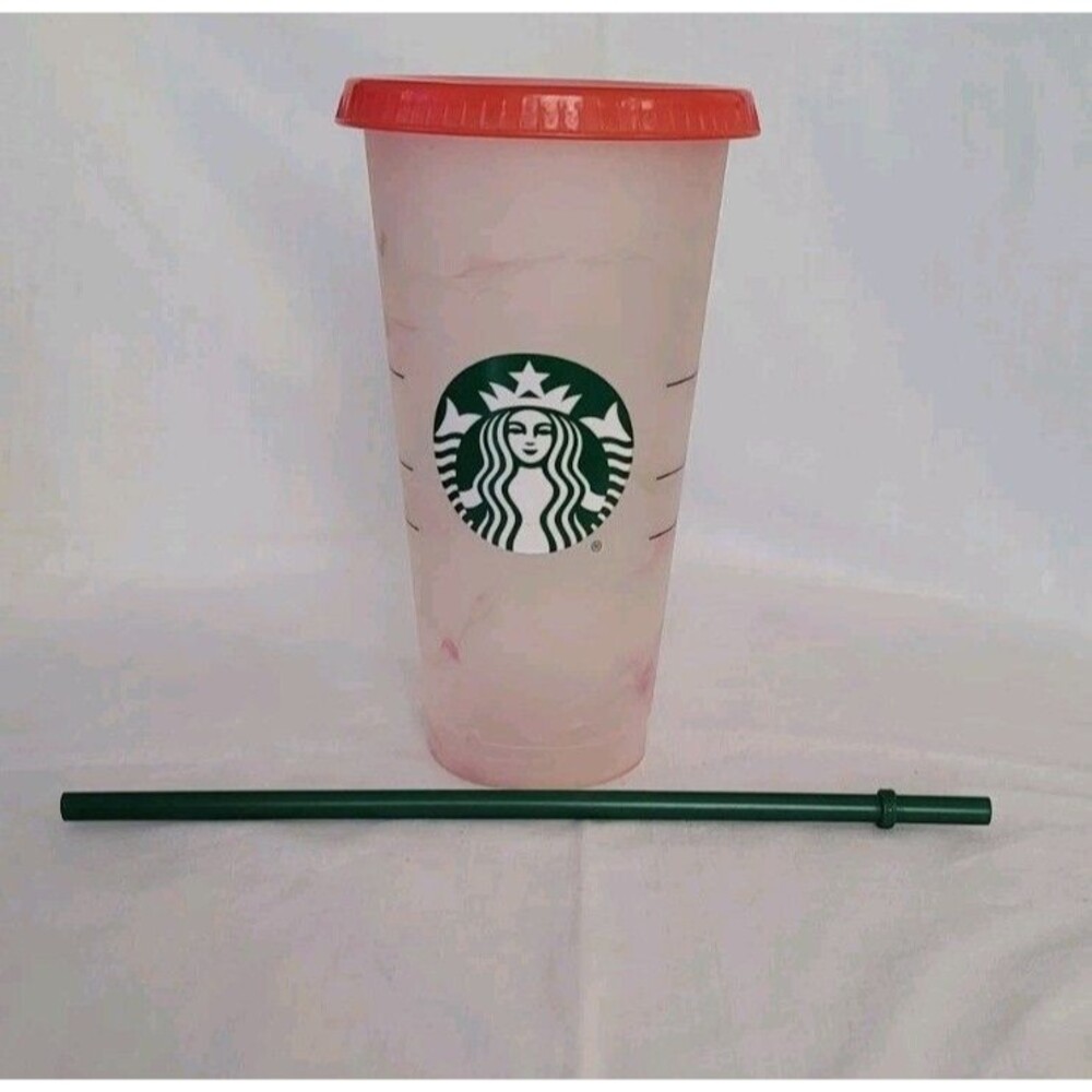 Starbucks Summer Wave Confetti Swirl 24oz Color Changing Cold Cup Tumbler